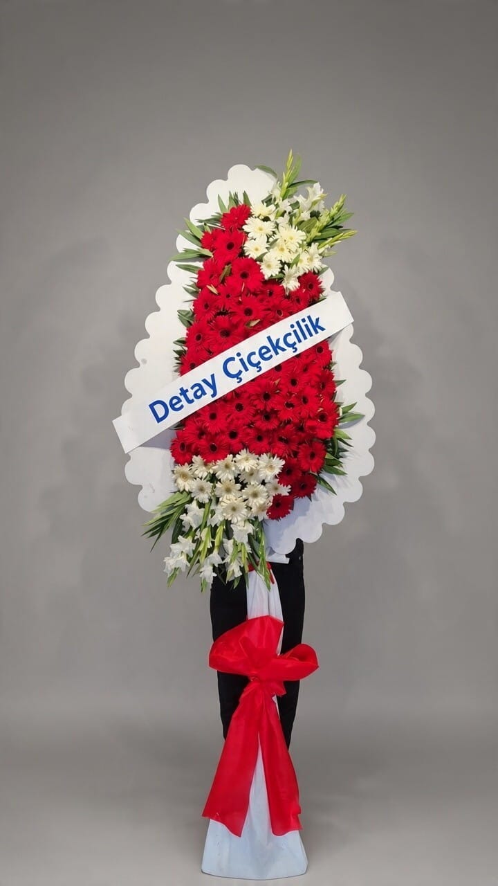 Tek Göbek Kırmızı Gerbera & Glayöl