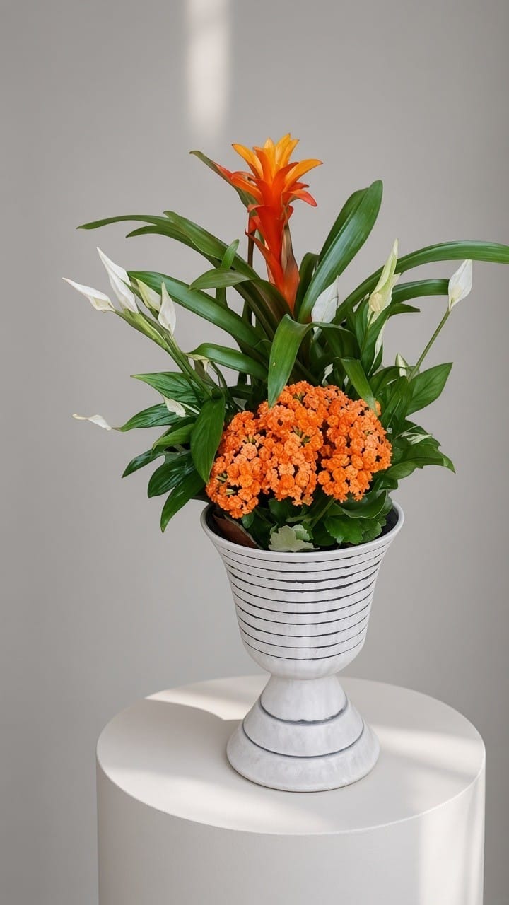 Spatifilyum Guzmania Kalanşo Çiçek