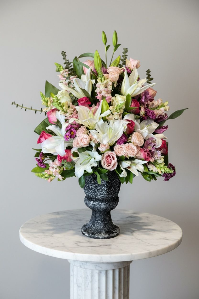 Lilyumlu Aranjman Çiçek