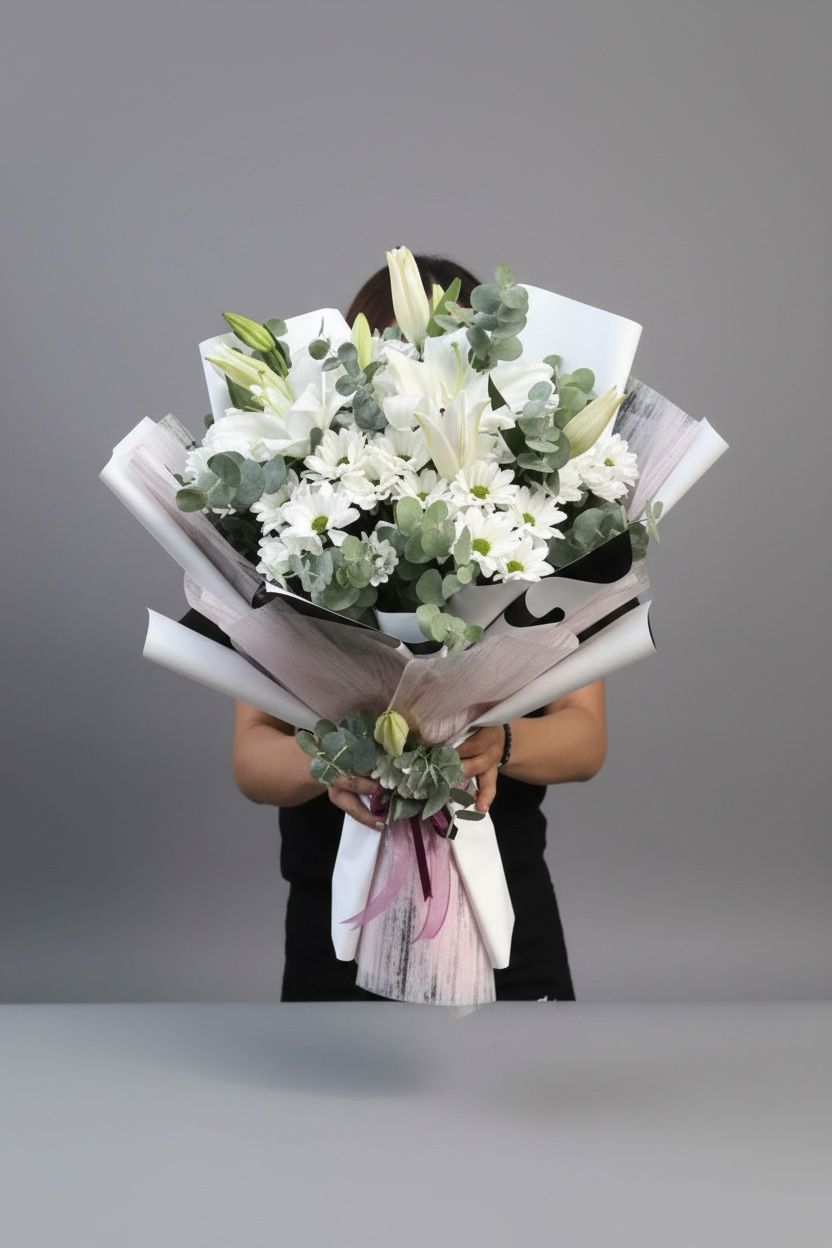 Kucak Dolusu Papatya Çiçek Buketi