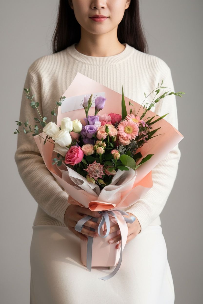 Karışık Mevsim Çiçek Buket 