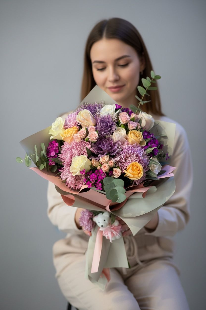 Renkli Çiçek Buketi