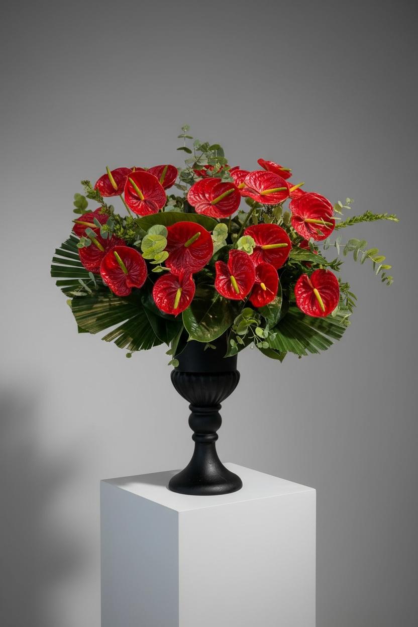 Red Antorıum Aranjman Çiçek