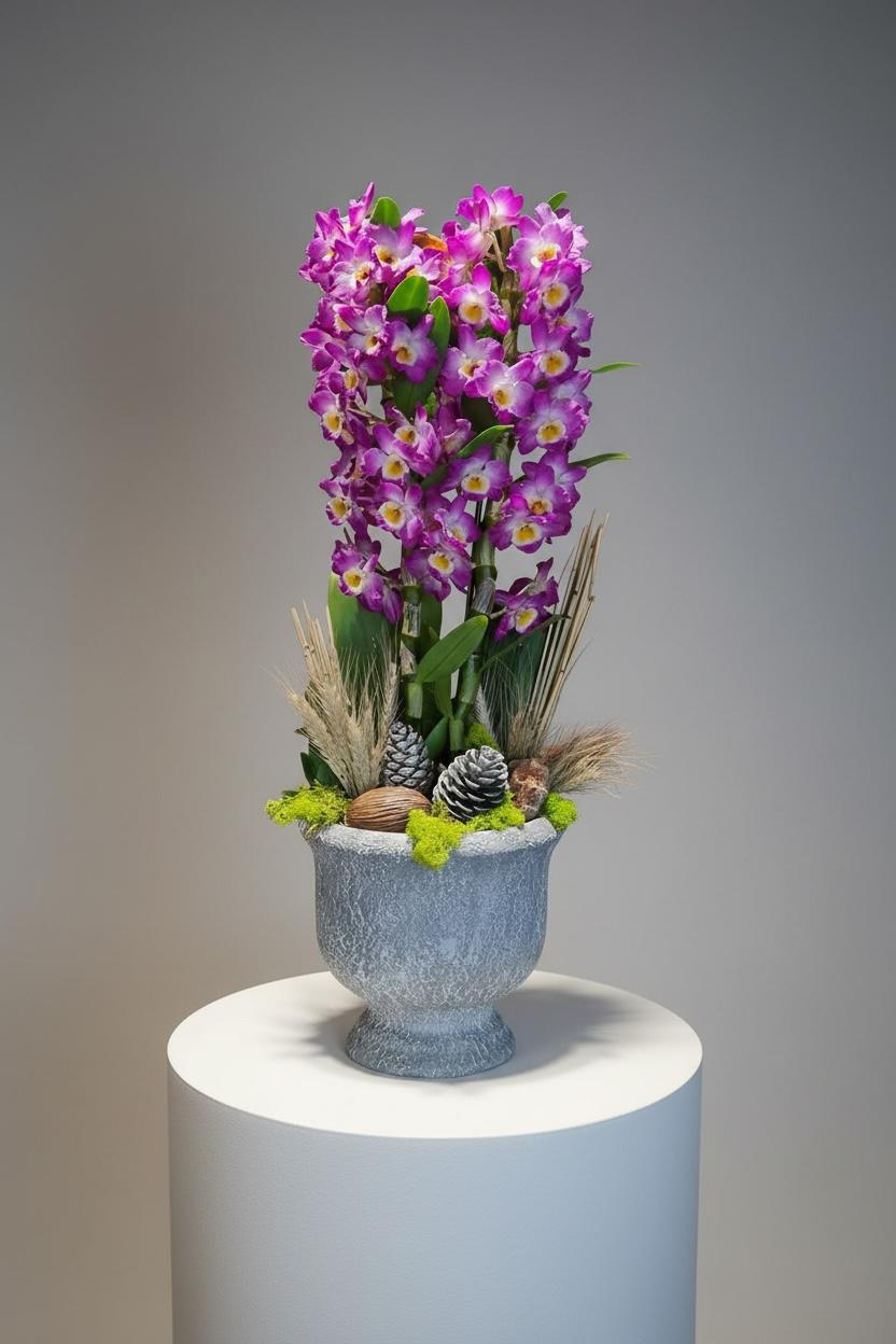 Dendrobium (Bambu) Orkide Çiçeği